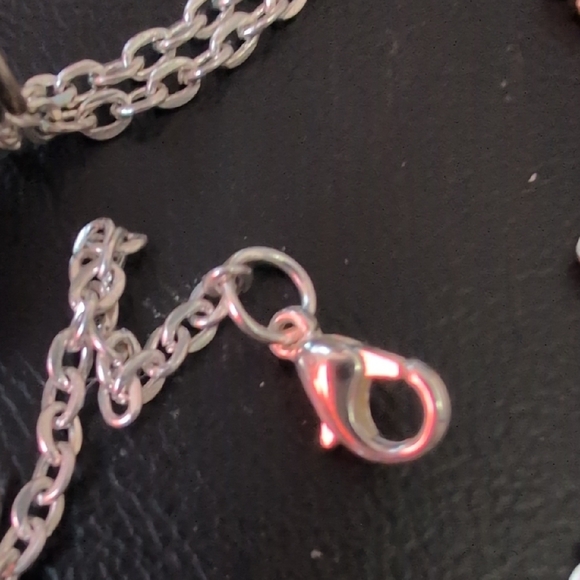 Silver Wire-Wrapped Crystal Pendant Necklace - Picture 2 of 6